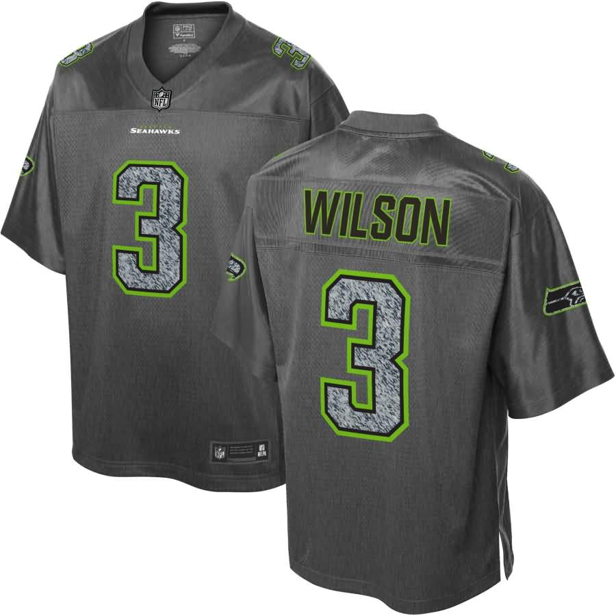 Russell Wilson Seattle Seahawks Nfl Pro Line Fashion Static Jersey Gray