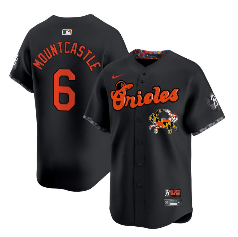 Ryan Mountcastle Jersey #6 Baltimore Orioles Maryland Blue Crab Vapor Stitched B