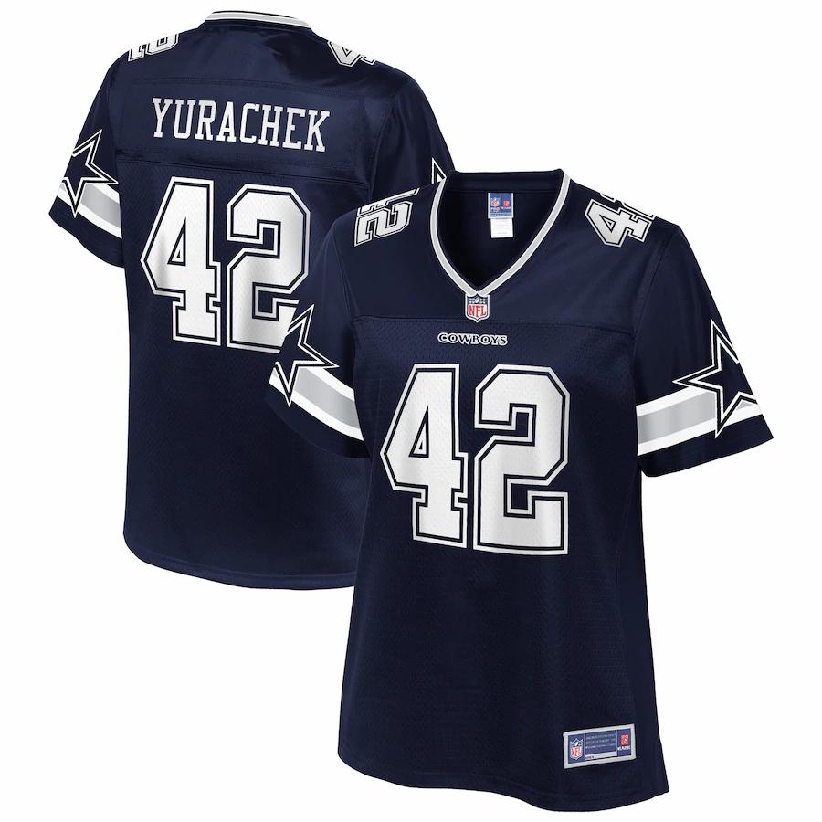 Ryan Yurachek Dallas Cowboys Nfl Pro Line Womens Team Player Jersey Navy