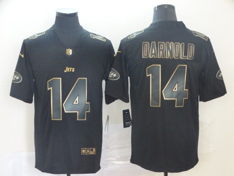 Sam Darnold 14 New York Jets Nfl Explosion Legendary Gold Black Jersey