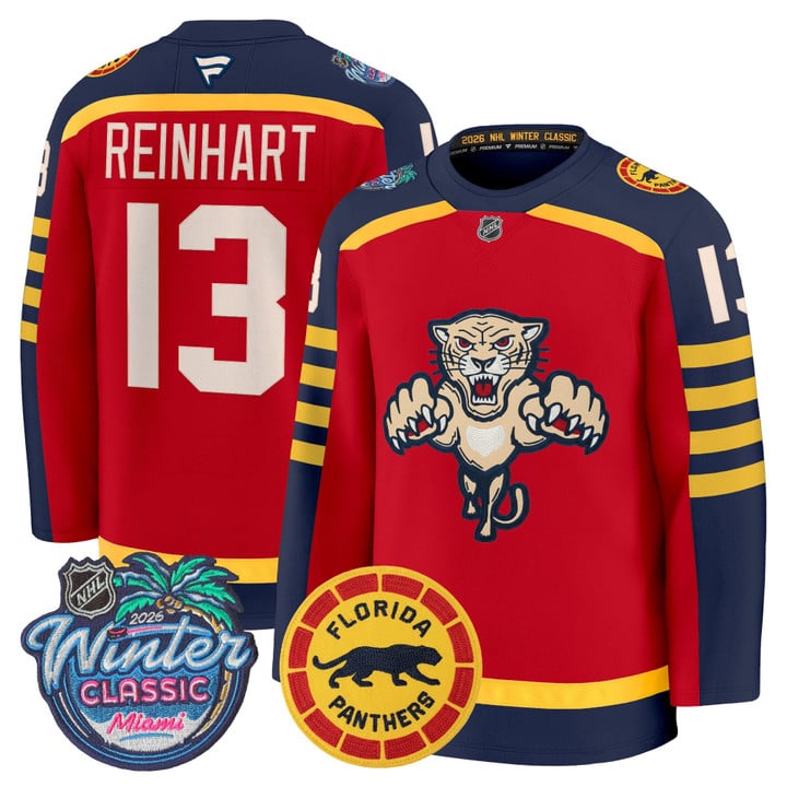 Sam Reinhart Jersey #13 Florida Panthers 2026 Winter Classic Premium Stitched