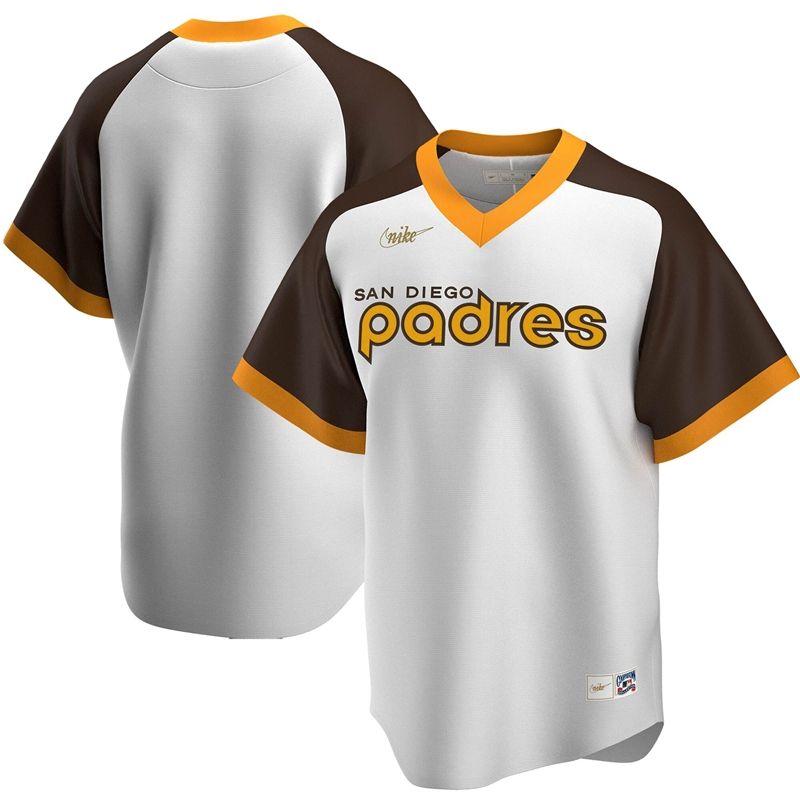 San Diego Padres 2020 Mlb White And Brown Jersey