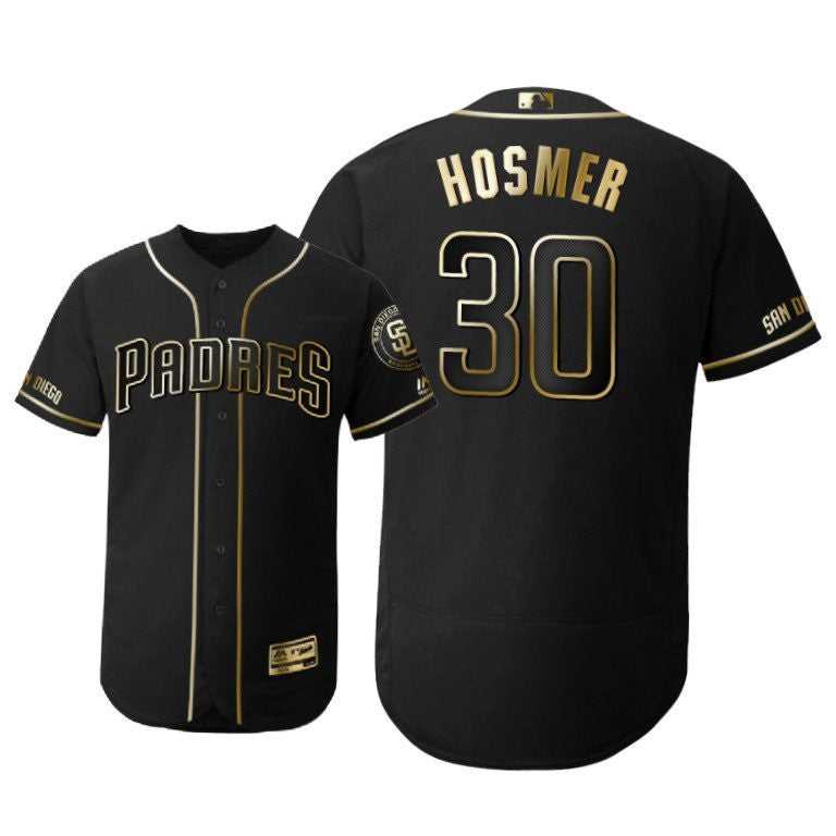 San Diego Padres 30 Eric Hosmer Mlb 2019 Golden Brandedition Black Jersey Gift For Padres Fans