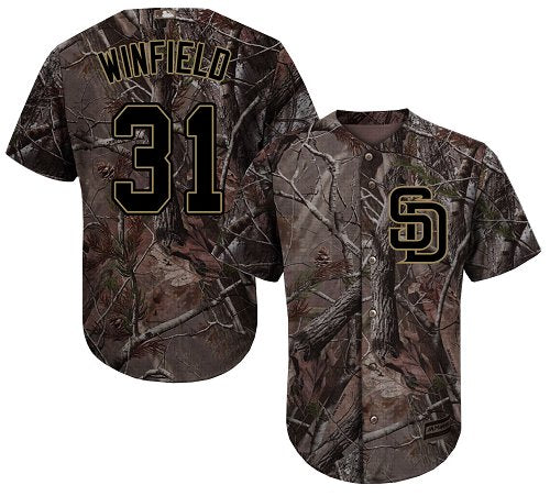 San Diego Padres 31 Dave Winfield Camo Realtree Collection Cool Base Stitched Mlb Jersey
