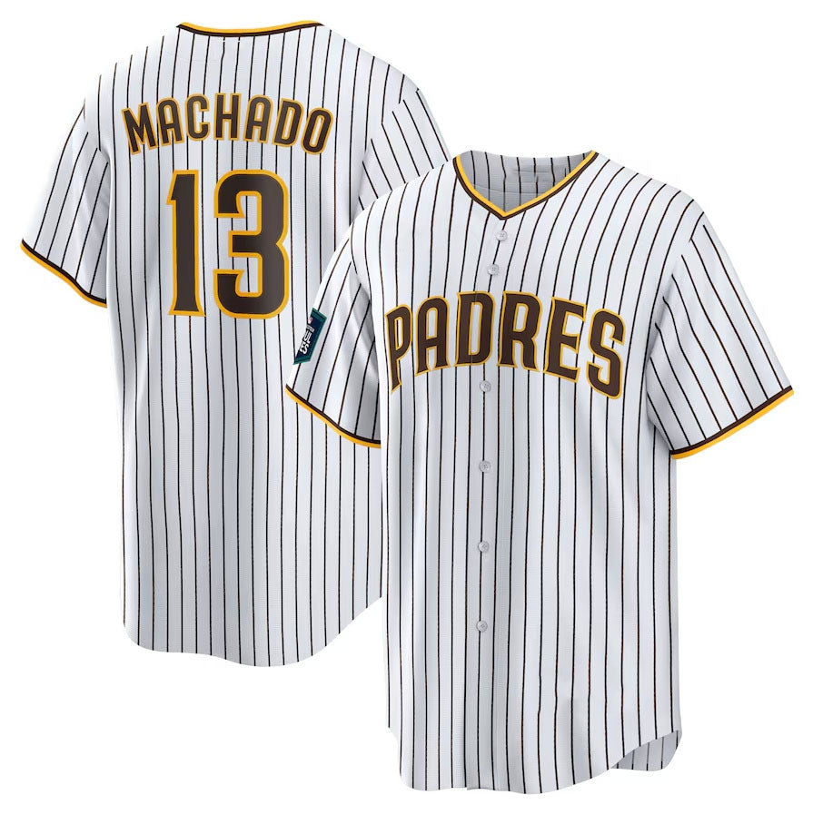 San Diego Padres #13 Manny Machado 2024 World Tour Seoul Series Home Replica Pla