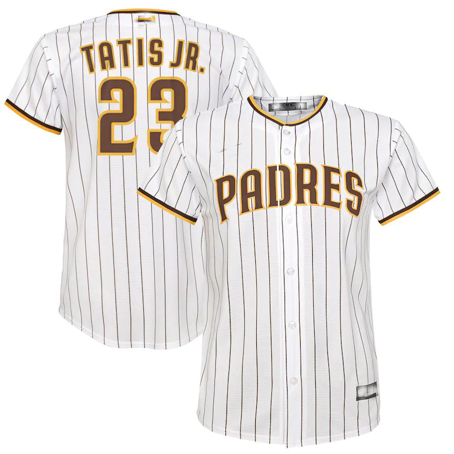 San Diego Padres #23 Fernando Tatis Jr. White Home Replica Player Jersey Basebal