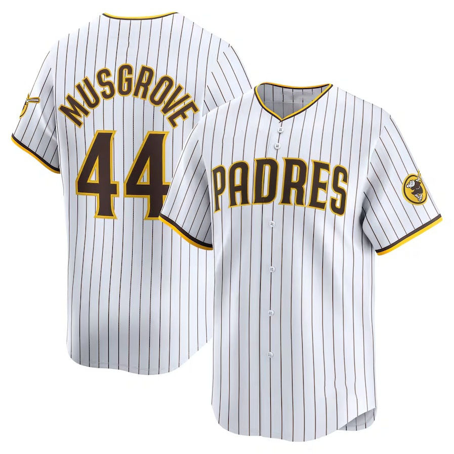 San Diego Padres #44 Joe Musgrove Home Limited Player Jersey White Stitched Ba