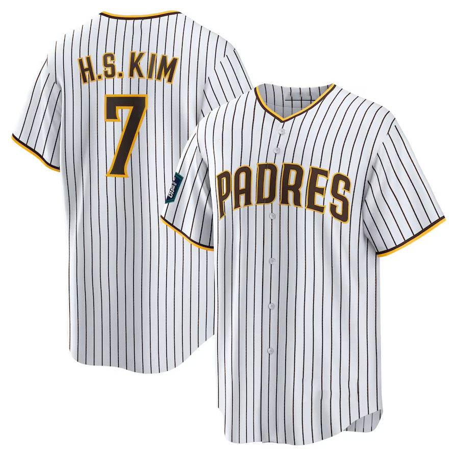San Diego Padres #7 Ha-Seong Kim 2024 World Tour Seoul Series Home Replica Playe