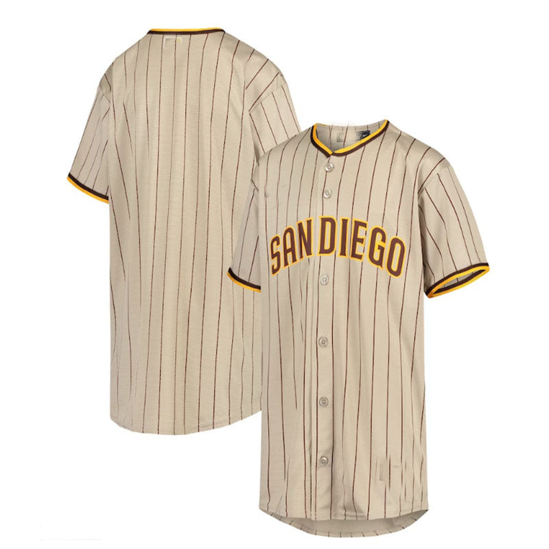 San Diego Padres Alternate Replica Team Jersey Sand Brown Baseball Jerseys