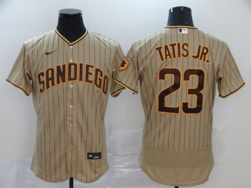 San Diego Padres Fernando Tatis Jr 23 Mlb 2020 Light Brown Jersey