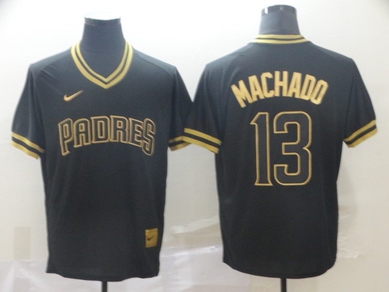 San Diego Padres Manny Machado 13 Mlb 2020 Black Jersey