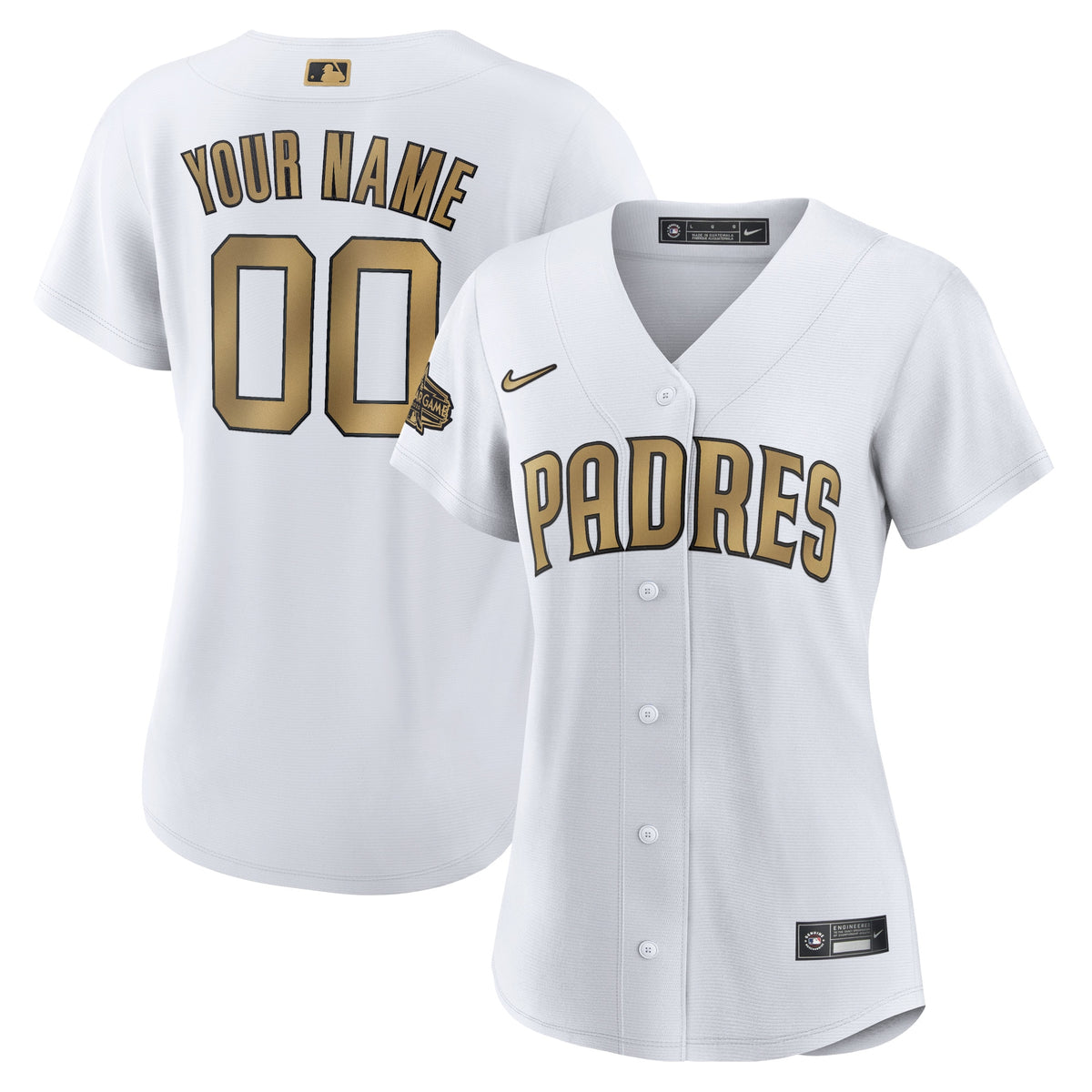 San Diego Padres Nike Womens 2022 Mlb All star Game Replica Custom Jersey White