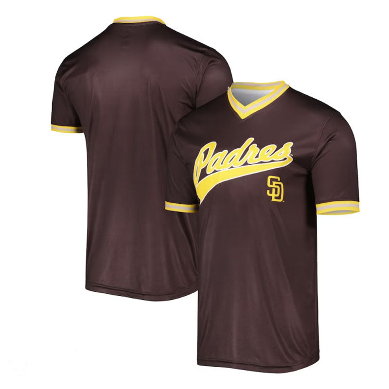 San Diego Padres Stitches Cooperstown Collection Team Jersey Brown Baseball Je