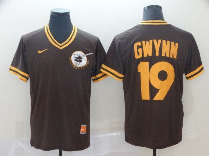 San Diego Padres Tonny Gwynn 19 Mlb 2020 Brown Jersey