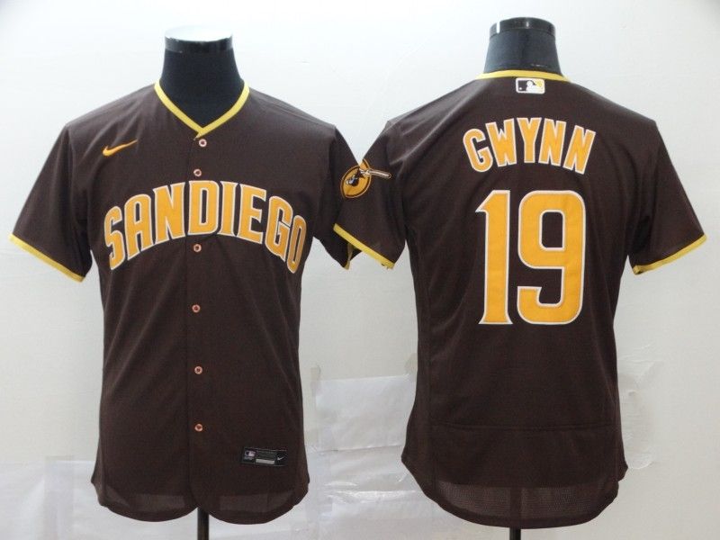 San Diego Padres Tony Gwynn 19 2020 Mlb Dark Brown Jersey