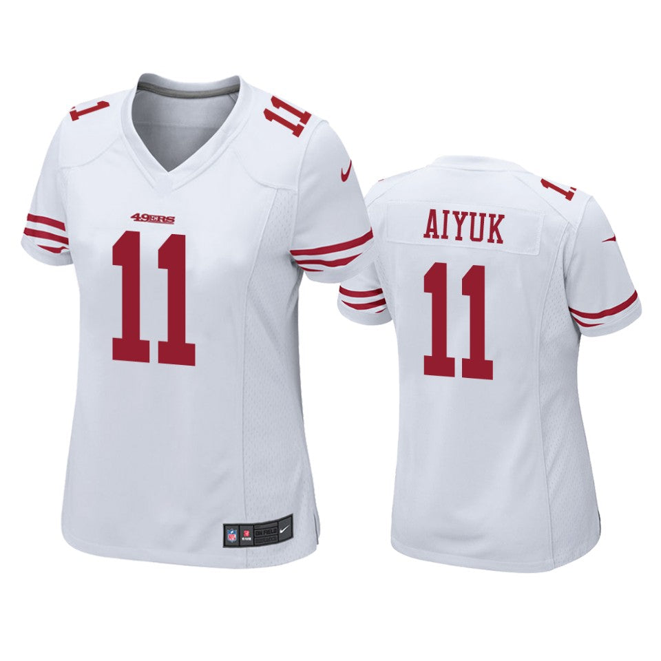 San Francisco 49ers Brandon Aiyuk White 2020 Nfl Draft Game Jersey