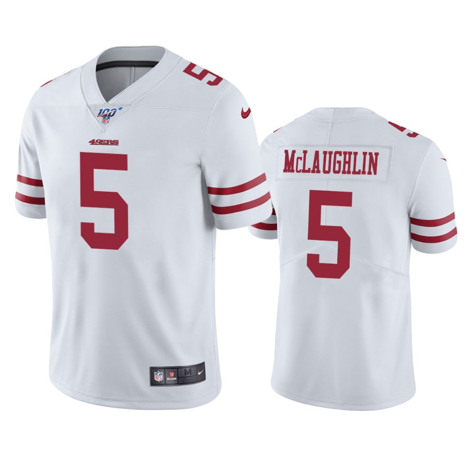 San Francisco 49ers Chase Mclaughlin White 100th Season Vapor Limited Jersey