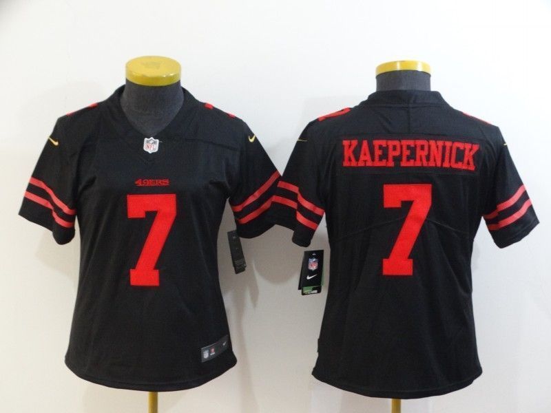 San Francisco 49ers Colin Kaepernick 7 Nfl 2020 Black Womens Jersey