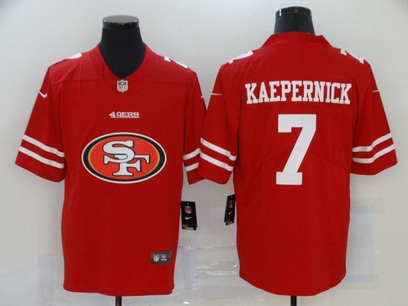 San Francisco 49ers Colin Kaepernick 7 Nfl 2020 Red Orange Jersey