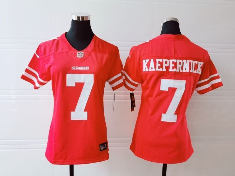 San Francisco 49ers Colin Kaepernick 7 Nfl 2020 Red Womens Jersey