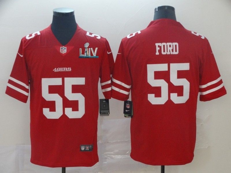 San Francisco 49ers Dee Ford 55 2020 Nfl Red Jersey Jersey