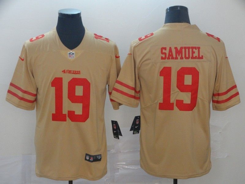 San Francisco 49ers Deebo Samuel 19 2020 Nfl Golden Jersey Jersey