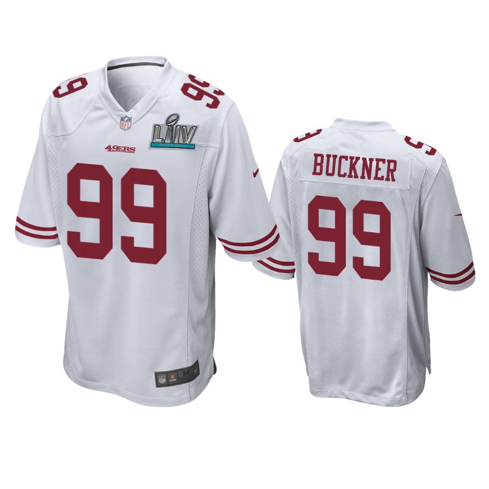 San Francisco 49ers Deforest Buckner White Super Bowl Liv Game Jersey