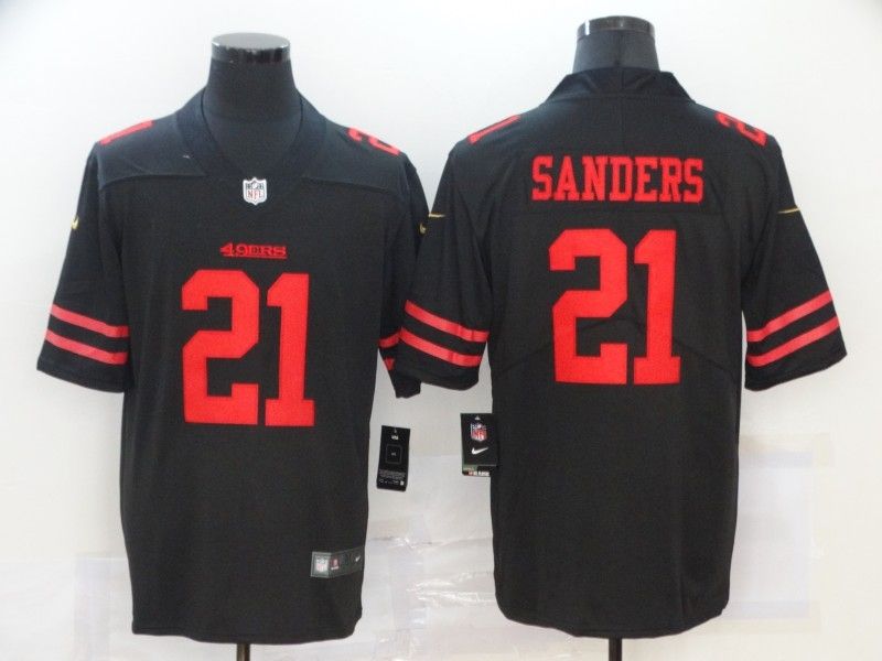 San Francisco 49ers Deion Sanders 21 Nfl 2020 Black Jersey