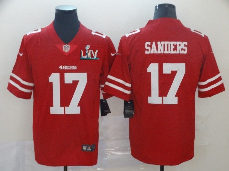 San Francisco 49ers Emmanuel Sanders 17 2020 Nfl Red Jersey Jersey