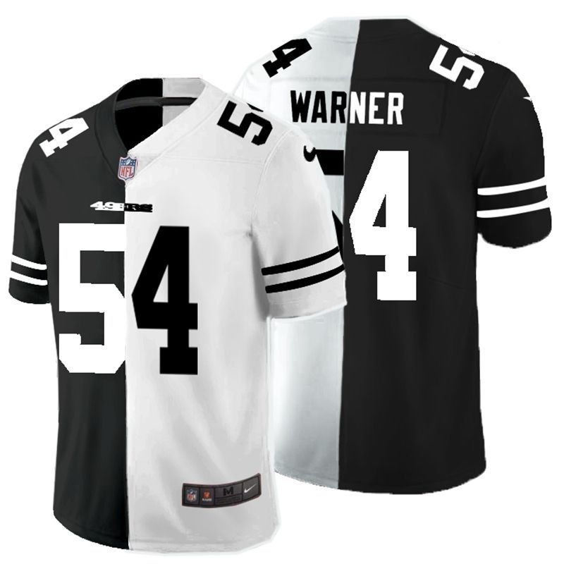San Francisco 49ers Fred Warner 54 Nfl 2020 Black And White Jersey