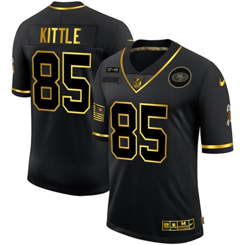 San Francisco 49ers George Kittle 85 Nfl 2020 Black Jersey