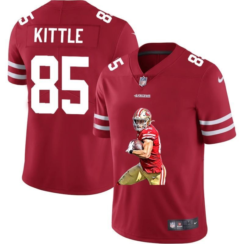 San Francisco 49ers George Kittle 85 Nfl 2020 Red Jersey