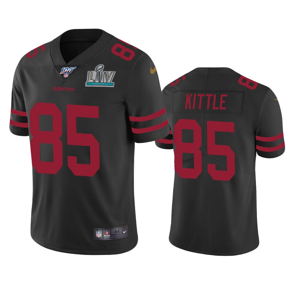 San Francisco 49ers George Kittle Black Super Bowl Liv Vapor Limited Jersey
