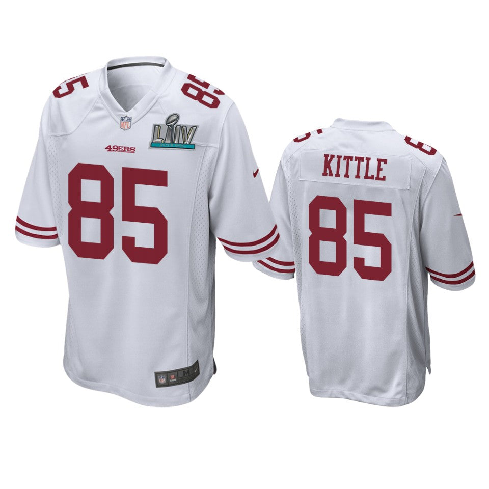 San Francisco 49ers George Kittle White Super Bowl Liv Game Jersey