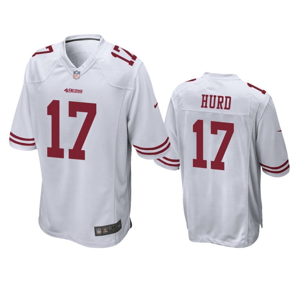San Francisco 49ers Jalen Hurd 2019 Nfl Draft White Game Jersey