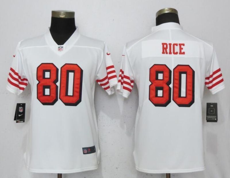 San Francisco 49ers Jerry Rice 80 2020 Nfl White Jersey Jersey