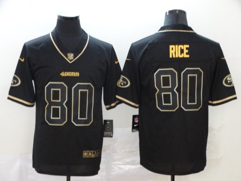 San Francisco 49ers Jerry Rice 80 Nfl 2020 Black Jersey