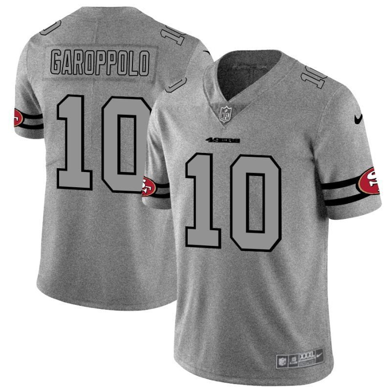 San Francisco 49ers Jimmy Garoppolo 10 2020 Nfl Grey Jersey Jersey