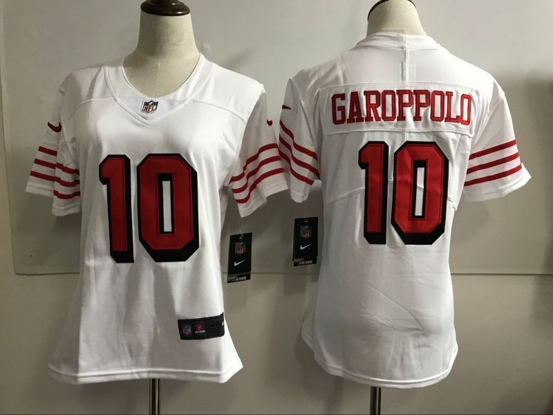 San Francisco 49ers Jimmy Garoppolo 10 2020 Nfl White Womens Jersey Jersey