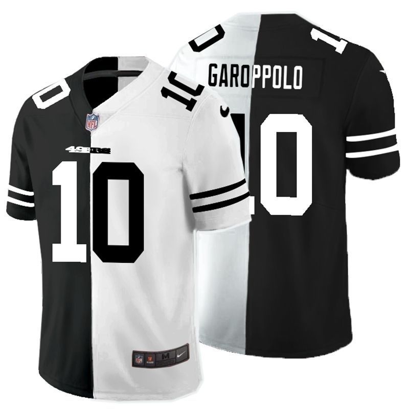 San Francisco 49ers Jimmy Garoppolo 10 Nfl 2020 Black And White Jersey