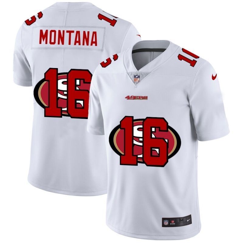 San Francisco 49ers Joe Montana 16 Nfl 2020 White Jersey