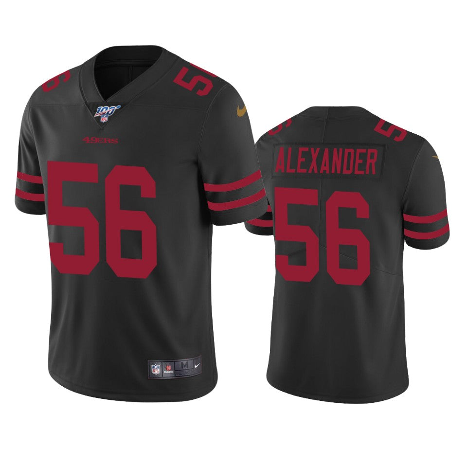 San Francisco 49ers Kwon Alexander Black 100th Season Vapor Limited Jersey