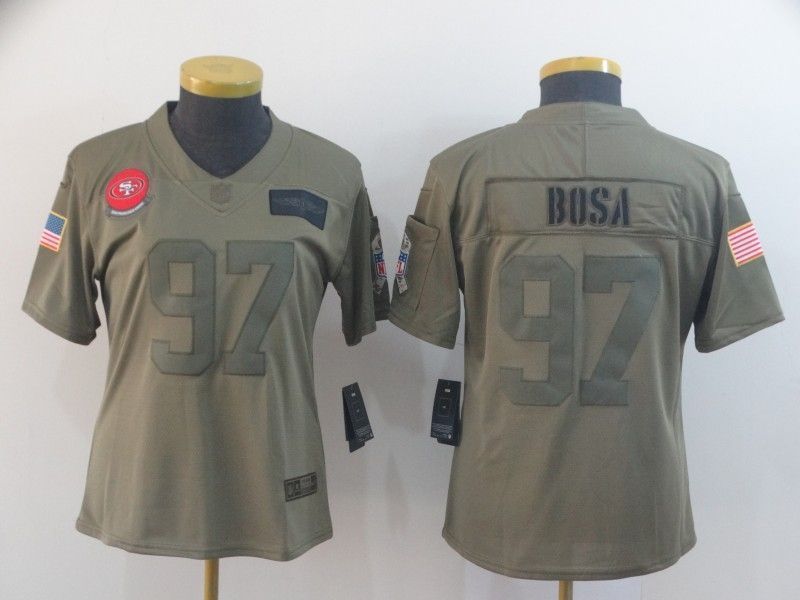 San Francisco 49ers Nick Bosa 97 2020 Nfl Camo Womens Jersey Jersey
