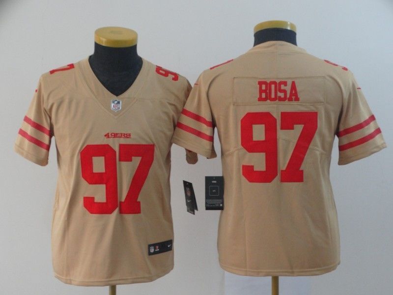 San Francisco 49ers Nick Bosa 97 2020 Nfl Golden Womens Jersey Jersey