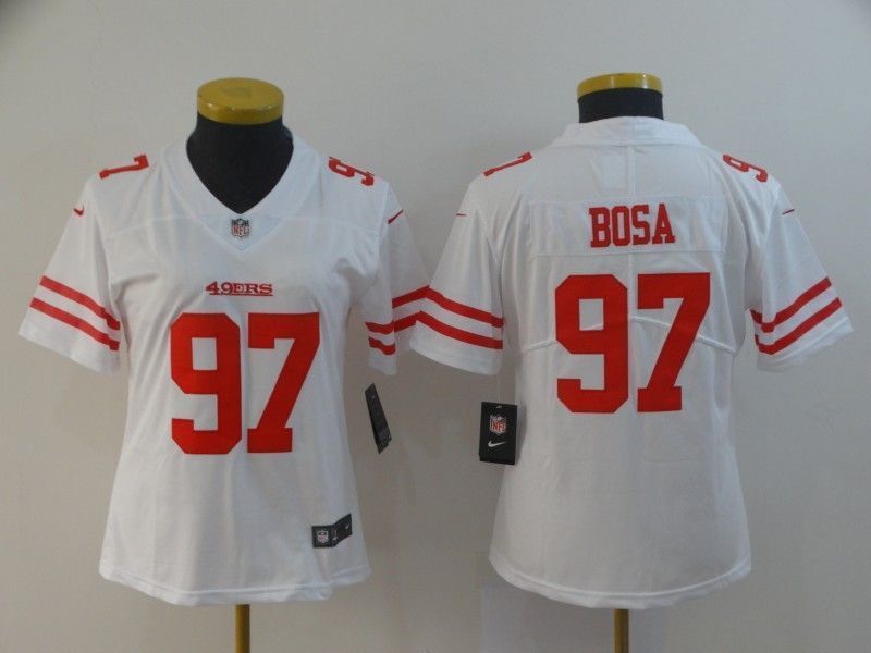 San Francisco 49ers Nick Bosa 97 2020 Nfl White Womens Jersey Jersey