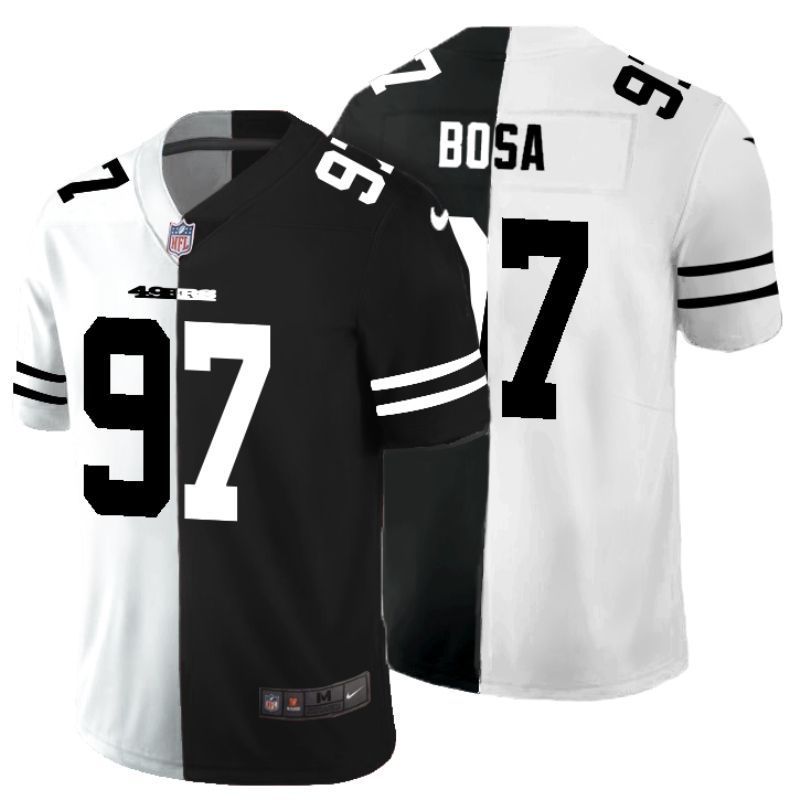 San Francisco 49ers Nick Bosa 97 Nfl 2020 Black And White Jersey