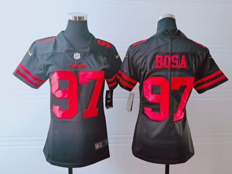 San Francisco 49ers Nick Bosa 97 Nfl 2020 Brown Womens Jersey