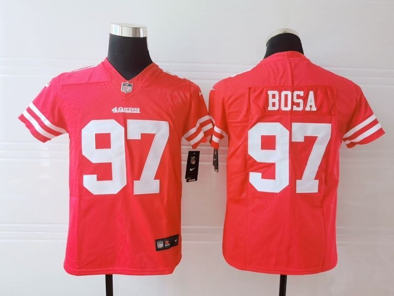 San Francisco 49ers Nick Bosa 97 Nfl 2020 Dark Pink Jersey