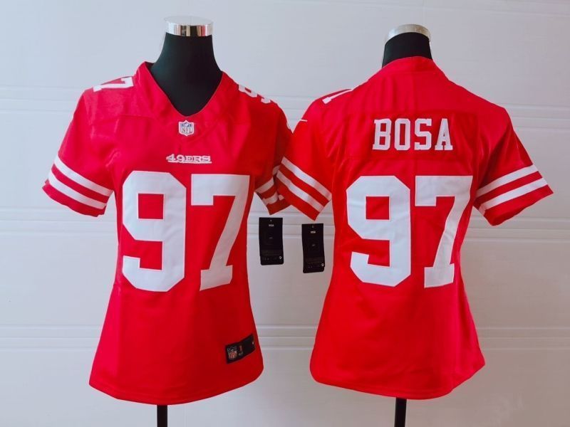 San Francisco 49ers Nick Bosa 97 Nfl 2020 Red Womens Jersey
