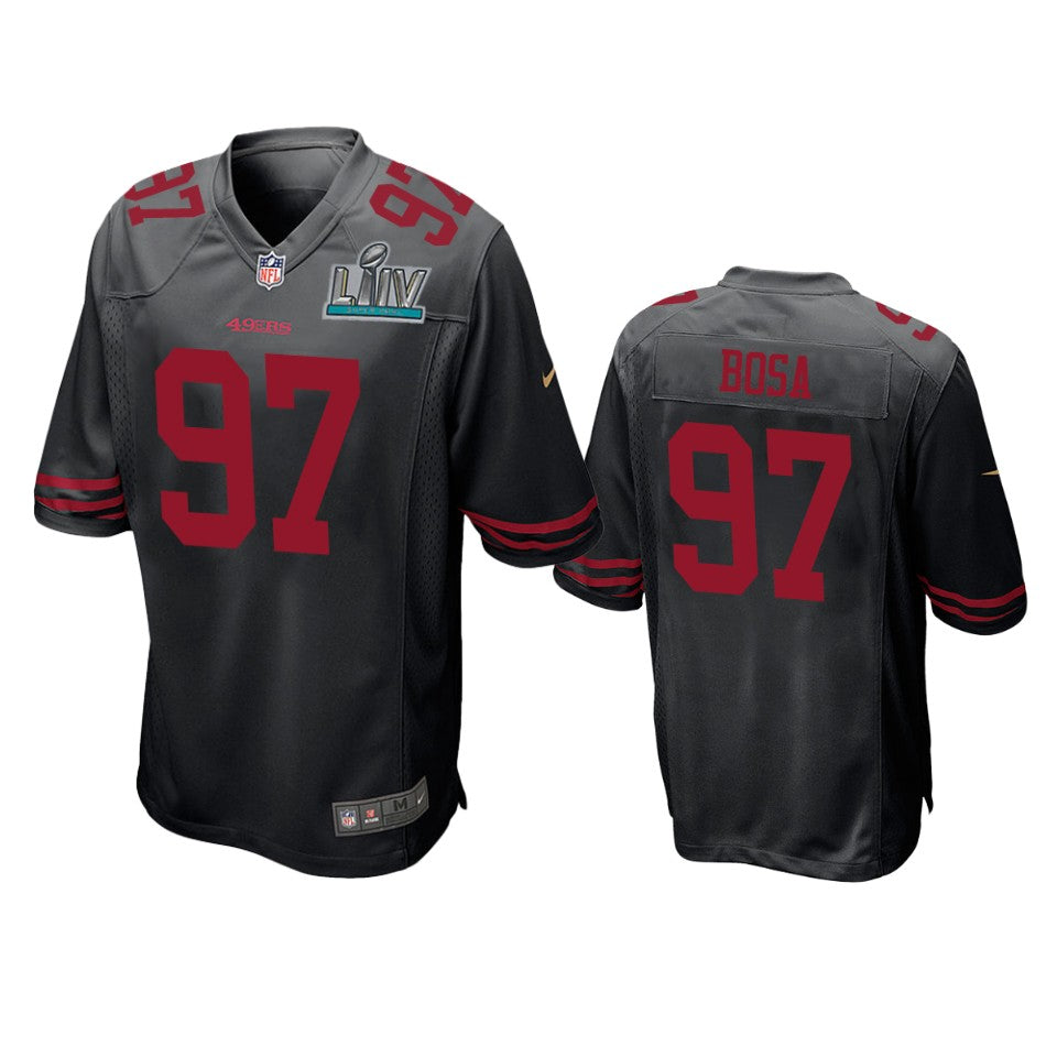 San Francisco 49ers Nick Bosa Black Super Bowl Liv Game Jersey